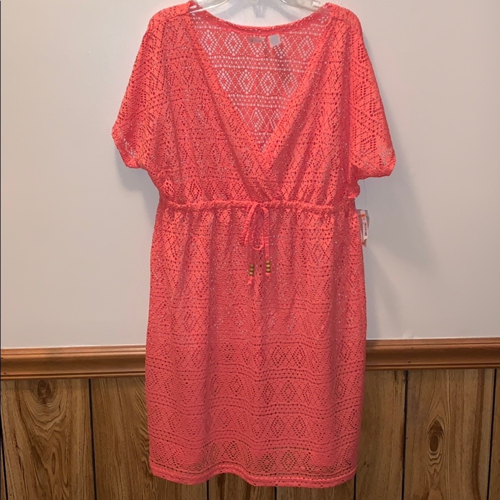 NWT Women’s coral bathing suit cover up. SIZE S